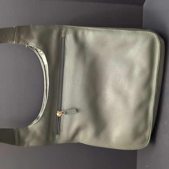 JP Ourse & CIE ,Olive Green Leather Crossbody Bag. - Picture 4 of 16